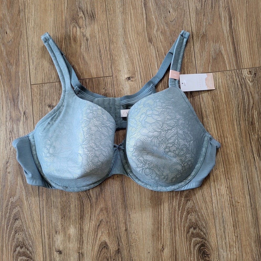 NWT Cacique The Cotton Collection Lightly Lined Full Coverage Bra Women's 48C